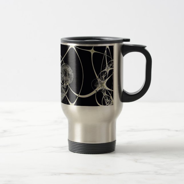Caneca Térmica Teia Dourada (Direita)