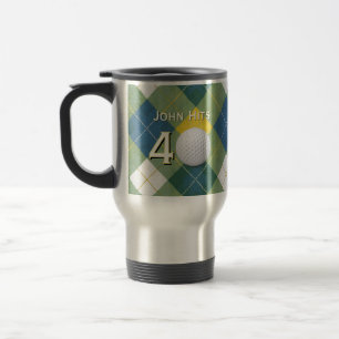 Caneca Térmica Tema de Golfe / Golfe / Jogador de Golfe de Aniver