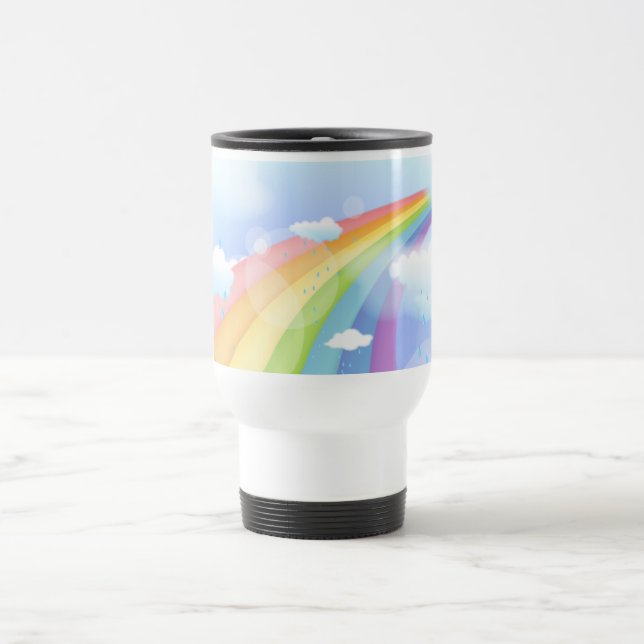 Caneca Térmica Tempestade Arco-íris (Centro)