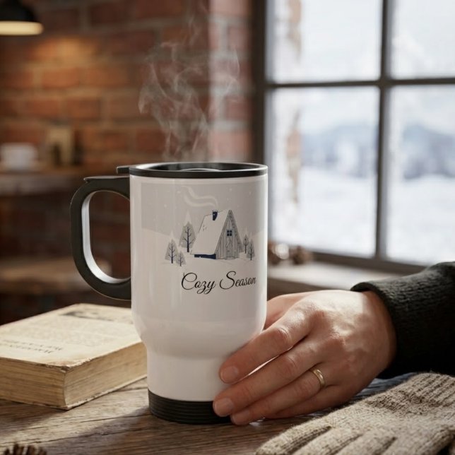 Caneca Térmica Temporada Aconchegante Personalizada  (Criador carregado)