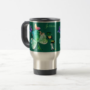 Caneca Térmica "Tenha uma Rua feliz. Dia de Patrick"Leprechaun