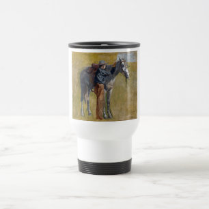 Caneca Térmica Terras Áridas Americanas: Cowboy do Velho Oeste co