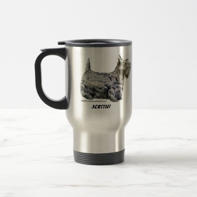 Caneca Térmica Terrier escocês (Esquerda)