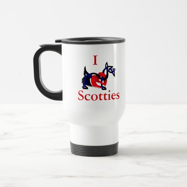 Caneca Térmica Terrier Escocês (Esquerda)