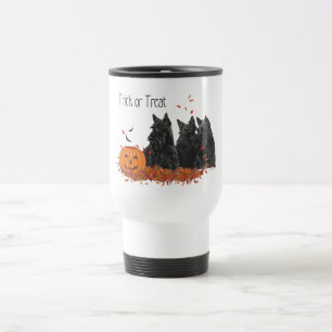 Caneca Térmica Terriers Escoceses Halloween