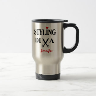 Caneca Térmica Tesoura e Coração de Diva Estimulante