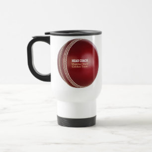 Caneca Térmica Teste Corresponder a Bola de Críquete Vermelho com
