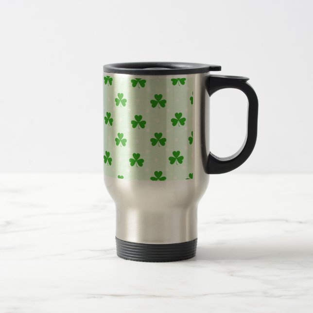 Caneca Térmica Teste padrão afortunado do trevo (Direita)
