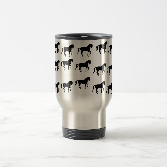 Caneca Térmica Teste padrão de Piaffe dos cavalos do adestramento (Centro)
