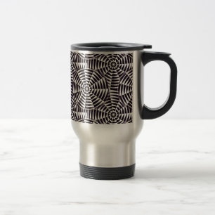 Caneca Térmica Teste padrão sem emenda geométrico monocromátic