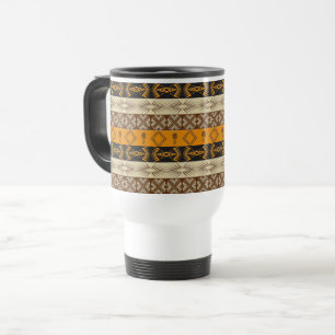 Caneca Térmica teste padrão tribal listrado africano étnico