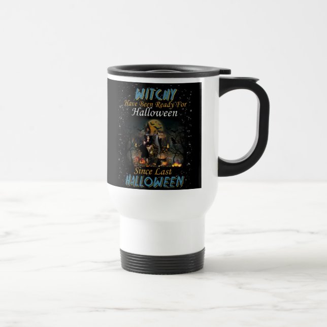 Caneca Térmica Testemunhas Estão Prontas Para O Halloween (Direita)
