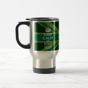 Caneca Térmica Teto Verde Fique Calmo E Receba Sua Tomada De Text