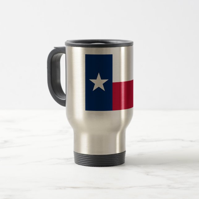 Caneca Térmica Texas Flag: Longhorns, O Estado das Estrelas do Te (Frente Esquerda)