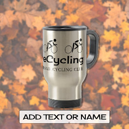 Caneca Térmica Texto personalizado de tipografia de ciclismo de a
