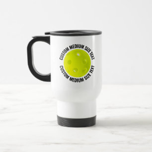 Caneca Térmica Texto Personalizado Médio Branco Pickleball Person