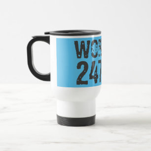 Caneca Térmica Texto vestido e arranhado Workout 247365 azul