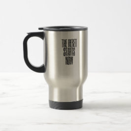 Caneca Térmica The Reset Starts Now — Minimalist Success Mug