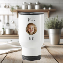 Caneca Térmica "Tia Personalizada | Presente de Foto Personalizad