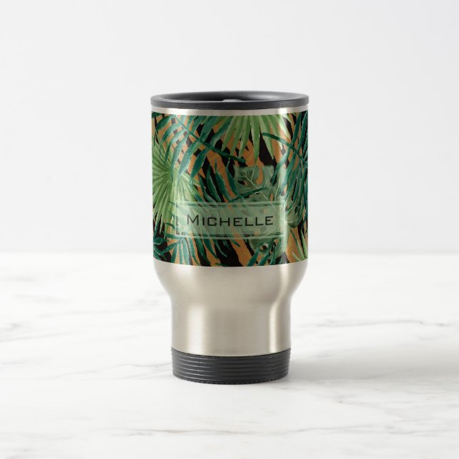 Caneca Térmica Tiger Stripes Jungle Camouflage Personalised (Centro)