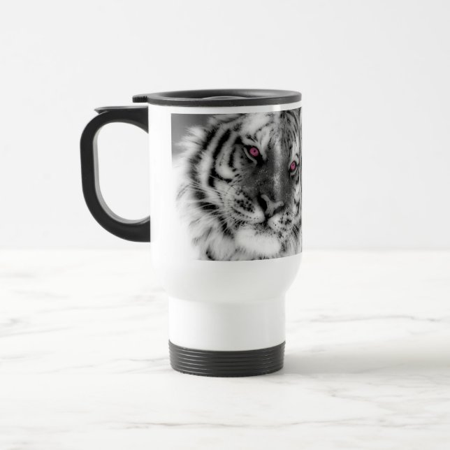 Caneca Térmica Tigre Eyed rosa (Esquerda)