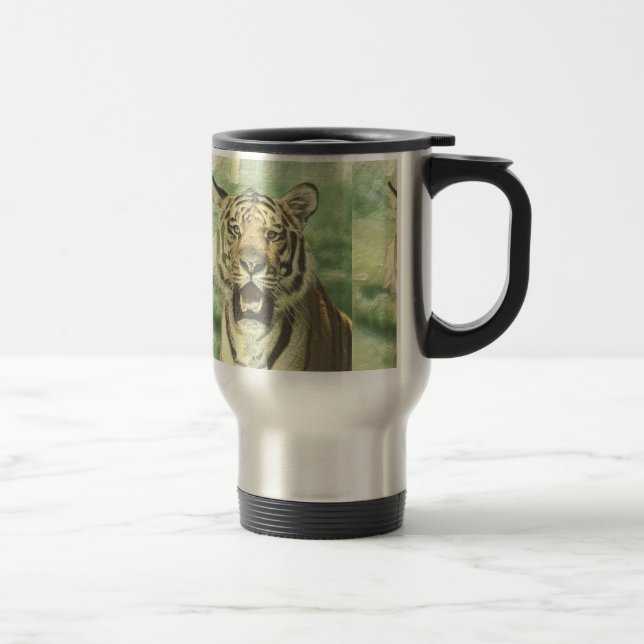 Caneca Térmica tigre metálico (Direita)