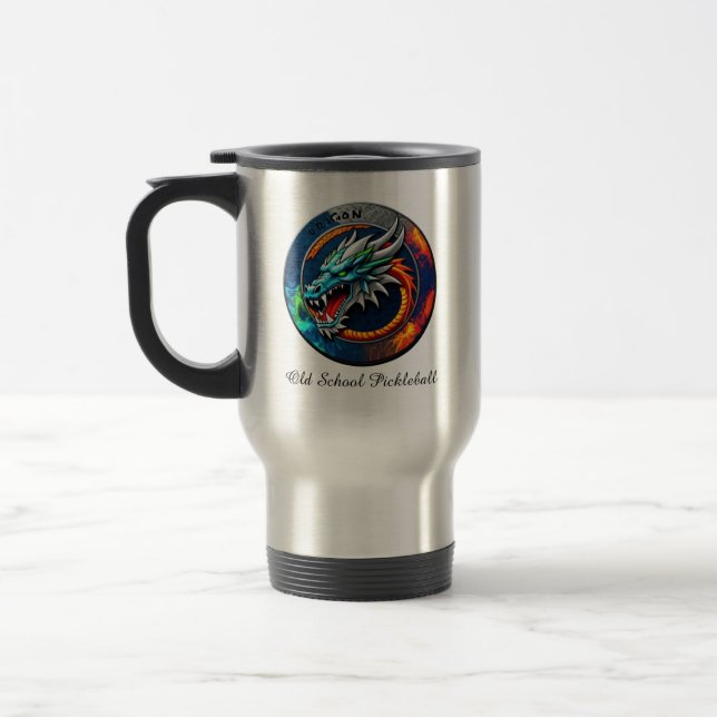Caneca Térmica Time de Old School Pickleball Dragon X em Venice F (Esquerda)
