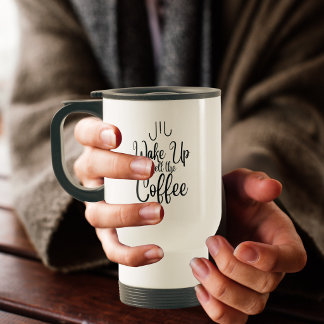 Caneca Térmica Tipografia Acorda e Cheira o Café