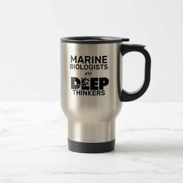 Caneca Térmica Tipografia do Biólogo Marinho (Direita)