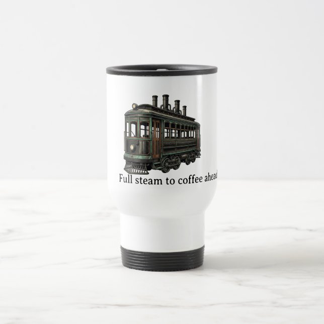 Caneca Térmica Toda a Força para o Café Adiante Carrinha Steampun (Centro)