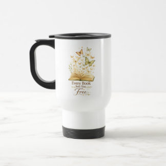 Caneca Térmica Todo Livro Liberta | Borboleta Amante de Livros