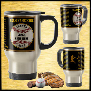 Caneca Térmica Todos os Nomes dos Jogadores no Jogo Baseball - Pr