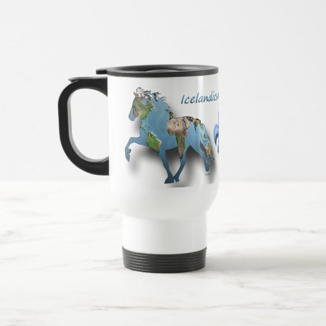 Caneca Térmica Tolerando o Cavalo da Islândia (Esquerda)