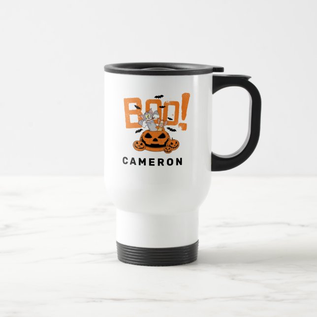 Caneca Térmica Tom & Jerry | Boo Feliz Halloween (Direita)