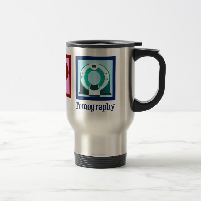 Caneca Térmica Tomografia de Paz e Amor (Direita)