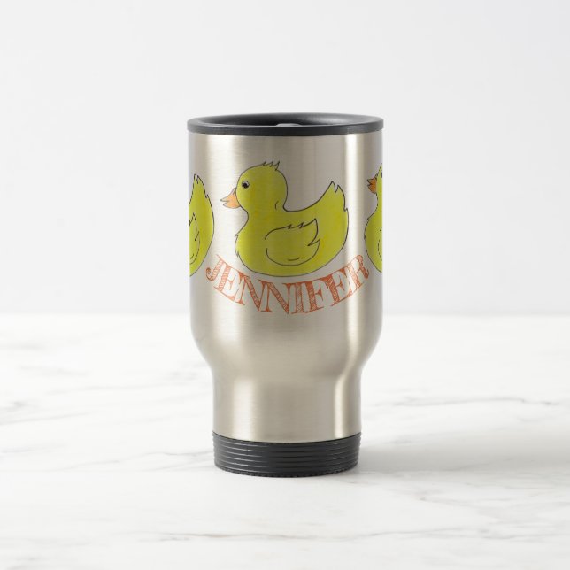 Caneca Térmica Toque de Banheira Pato de Borracha Amarela Persona (Centro)