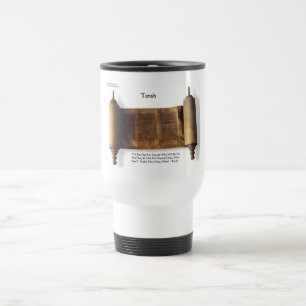 Caneca Térmica Torah "Se Não Para Mim" Sabedoria Cita Presentes E