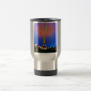 Caneca Térmica Torre Eiffel em Pintura Noturna