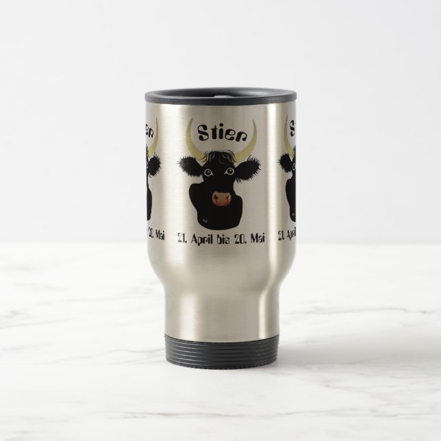 Caneca Térmica Touro 21. abril até 20. Maio taça (Centro)