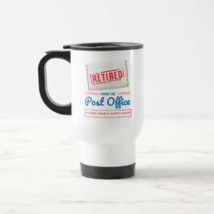 Caneca Térmica Trabalhador Postal aposentado Engraçado de Reforma