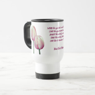 Caneca Térmica Trabalhe com dançarinas de dança Tulipas Inspiraci