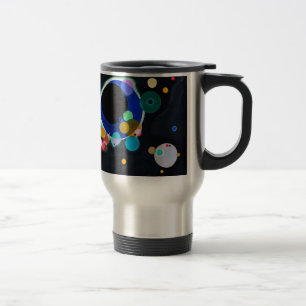Caneca Térmica Trabalho de arte de Vários Círculos do Kandinsky