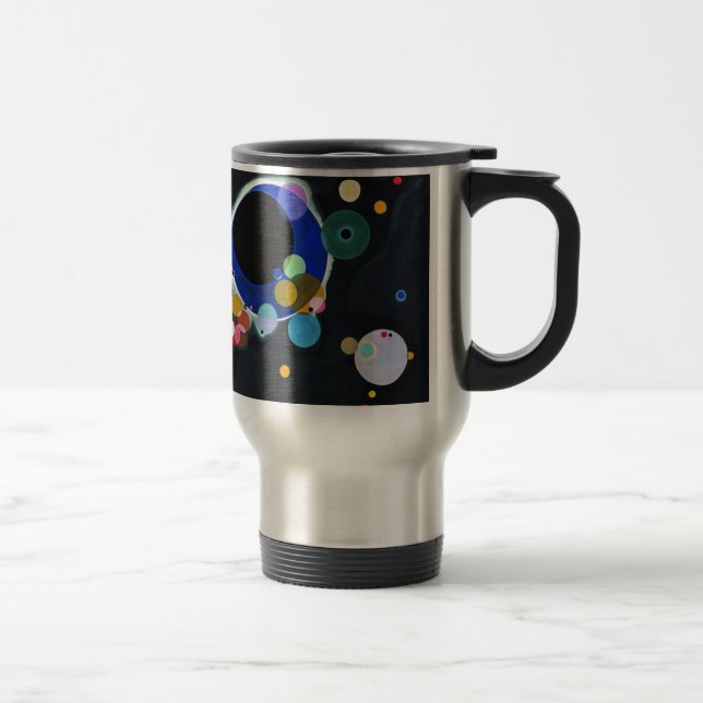 Caneca Térmica Trabalho de arte de Vários Círculos do Kandinsky (Direita)