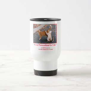 Caneca Térmica Trabalhos em rede sociais para gatos