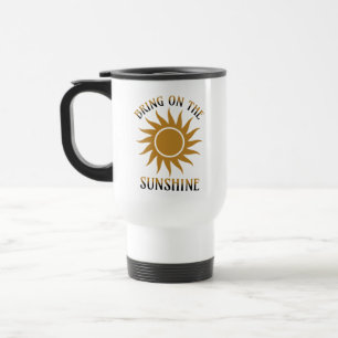 Caneca Térmica Traga o Brilho Dourado do Sol