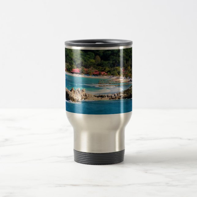 Caneca Térmica Tranquil Island Paradise Labadee Haiti (Centro)