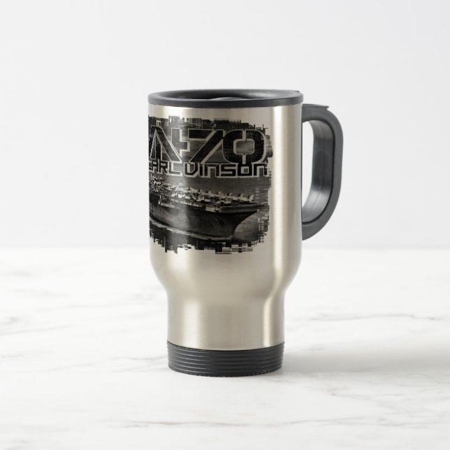 Caneca Térmica Transportadora Carl Vinson Mug (Frente Esquerda)