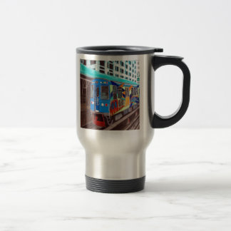 Caneca Térmica Trem do EL dos grafites de Chicago