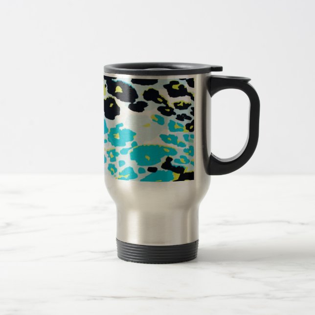 Caneca Térmica Trendy Modern Leopard Pattern (Direita)