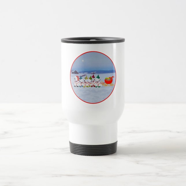 Caneca Térmica Trenó de Natal (Centro)